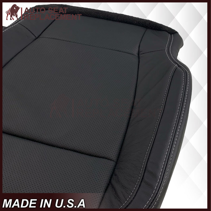 2015-2017 Ford F150 Lariat Charcoal Black Replacement Seat Covers in Leather or Synthetic Leather