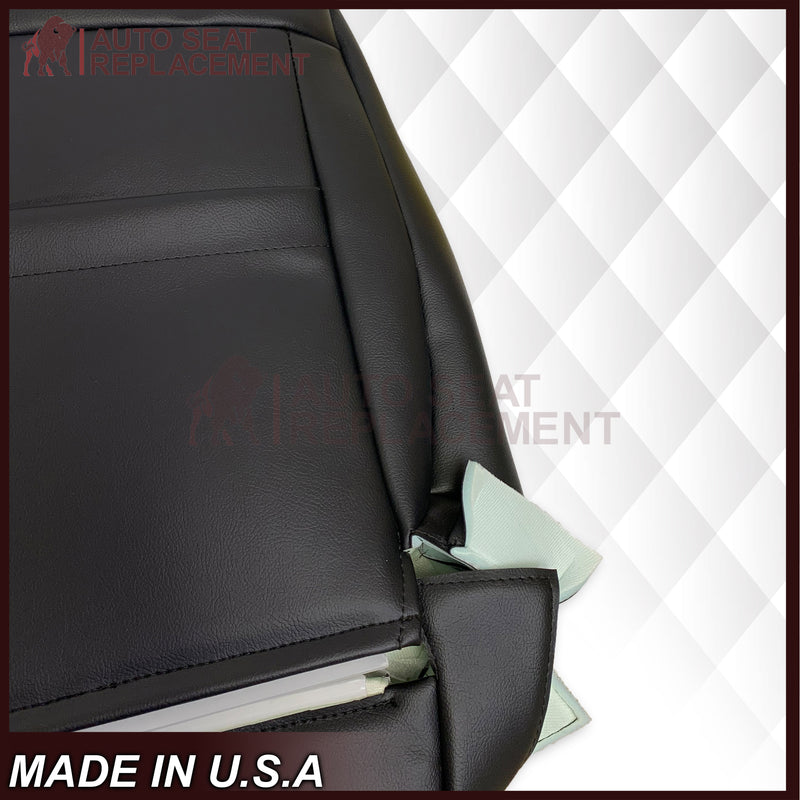 2005-2015 Nissan Titan Driver and Passenger Side Top and Bottom Seat Covers in Black : Choose from the variants