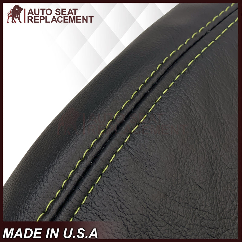 2005-2009 Ford Mustang Coupe GT V6 Leather Replacement Seat Covers in Black