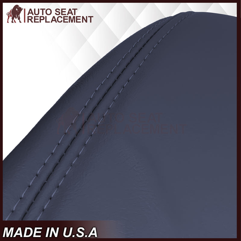 1995-1999 Chevy Silverado & Cheyenne W/T Base Work Truck Replacement Vinyl Bottom or Lean Back Bench Seat Covers: Navy Blue (Copy) - Auto Seat Replacement