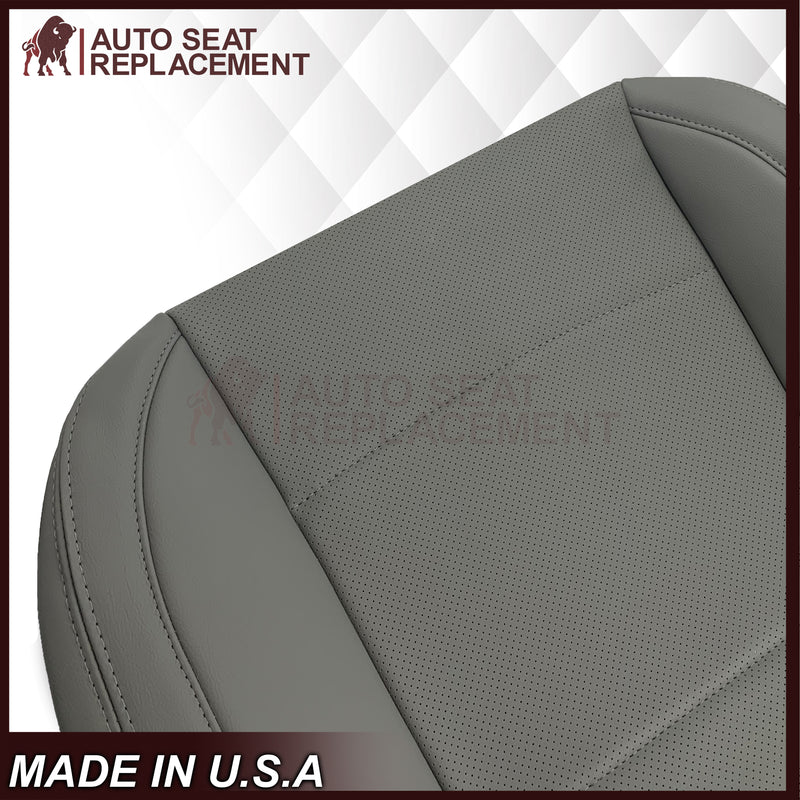 2015-2017 Subaru Outback Replacement Gray Perforated Seat Covers: Choose Your Side