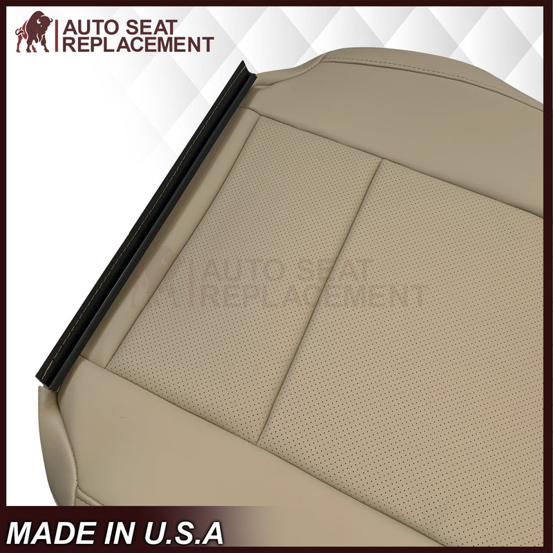 2015-2019 Subaru Outback Legacy Limited Replacement Synthetic Leather Seat Covers: Perforated, Ivory Tan
