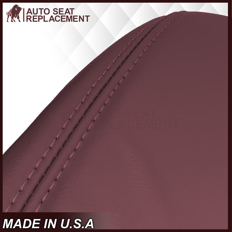 1995-1999 Chevy Silverado & Cheyenne W/T Base Work Truck Replacement Vinyl Bottom or Lean Back Bench Seat Covers: Ruby Red/Burgundy - Auto Seat Replacement