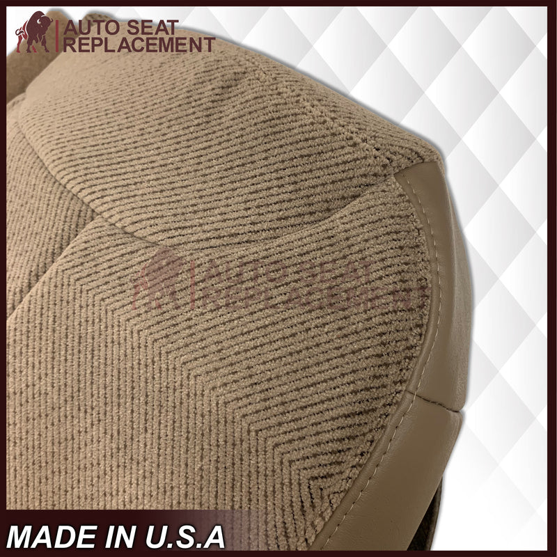 1995 - 1999 Chevy Tahoe & Suburban Tan Cloth 60/40 Replacement Front Seat Covers (Tan)