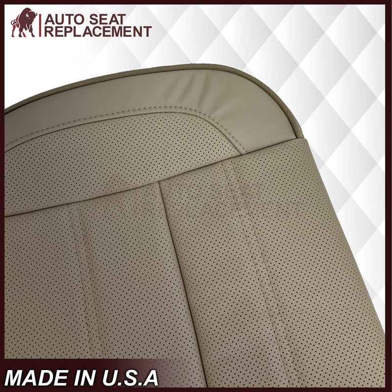 2014 2015 2016 2017 2018 2019 GMC Yukon Denali Perforated Leather Seat Cover Replacement In Shale Tan: Choose from variant