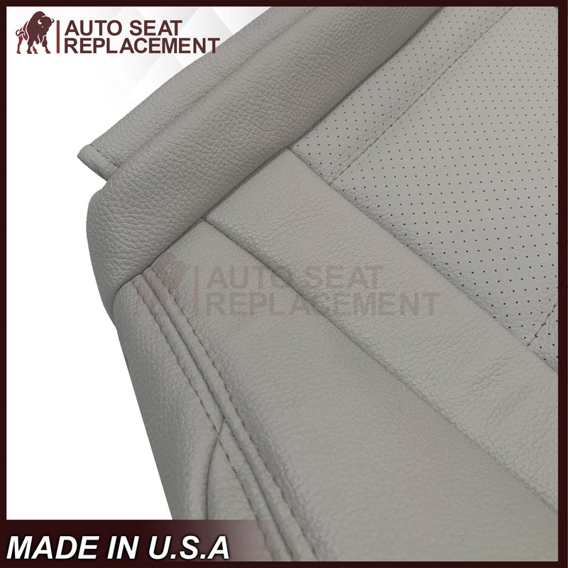 2016 - 2022 Mercedes Benz GLC Class C250, C300,C350 Driver OR Passenger Bottom Synthetic Leather Seat Cover in Light Gray