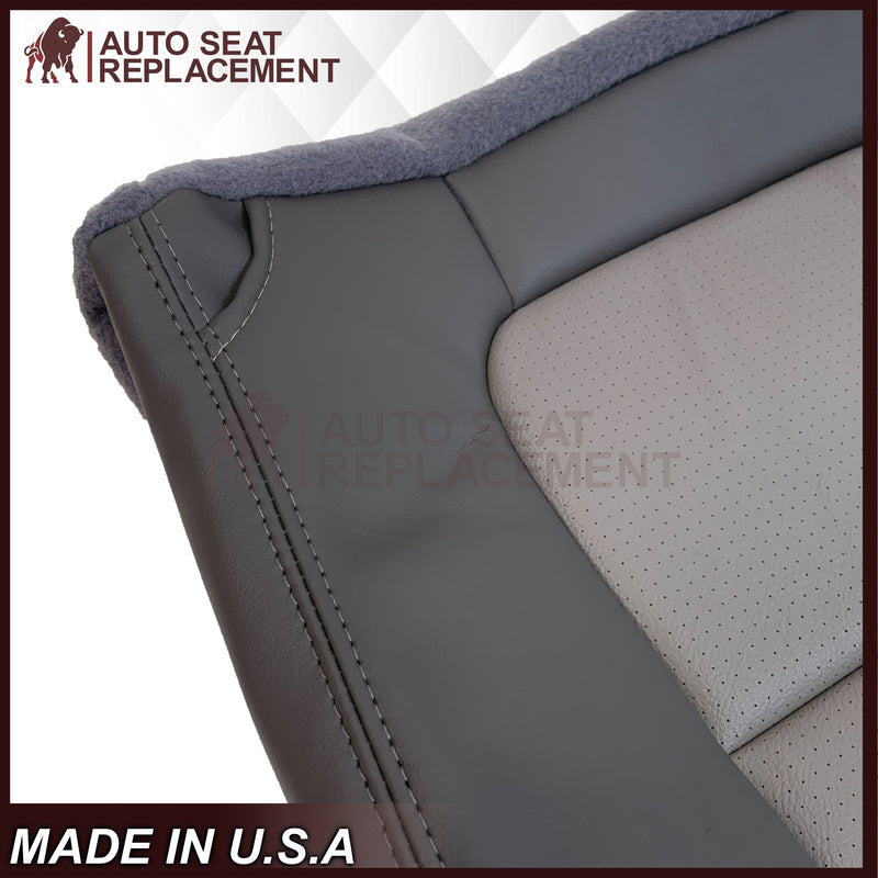 2001 Ford F250 Platinum Edition New Vinyl Replacement Seat Cover in 2-Tone Gray - Auto Seat Replacement