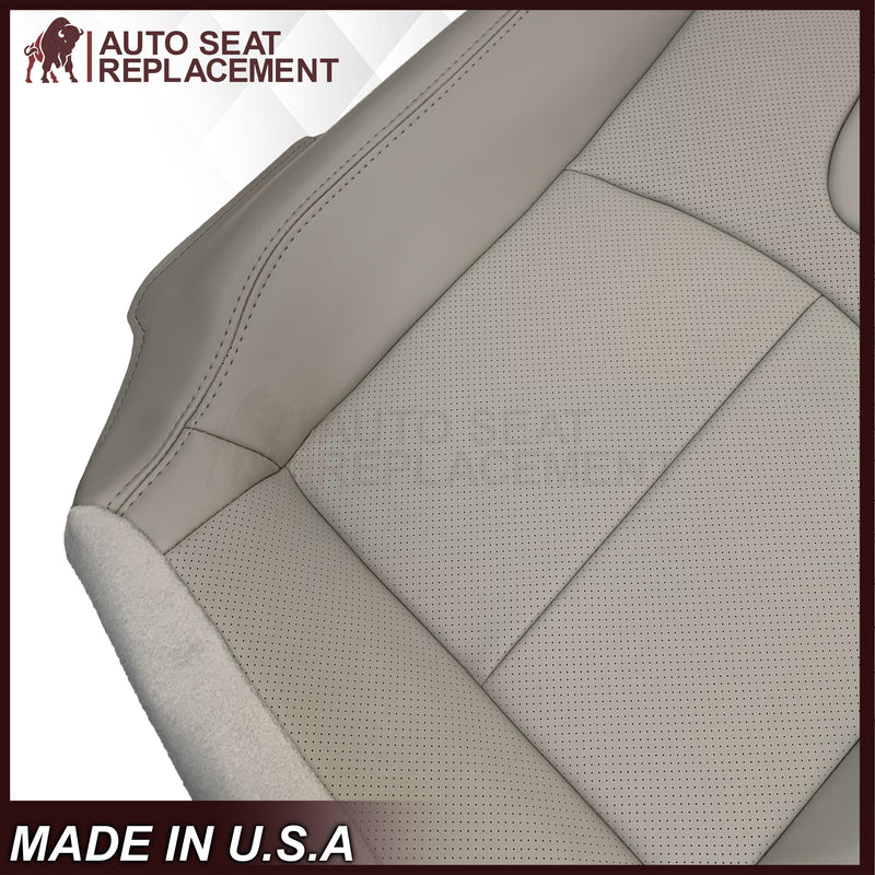 2008-2013 Infiniti G37 Sedan 4-Door Replacement Leather Seat Cover-Perforated Gray - Auto Seat Replacement