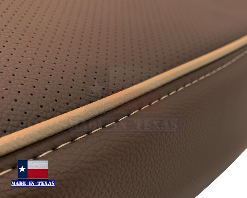 2014-2019 Chevy Silverado 1500 2500HD 3500HD High Country Replacement Perforated Genuine Leather OR Synthetic Leather Seat Covers: Brown - Auto Seat Replacement