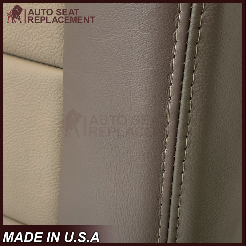 2002 2003 2004 Ford Excursion Eddie Bauer Leather & Vinyl Seat Covers 2 tone gray-tan: Choose From Variations