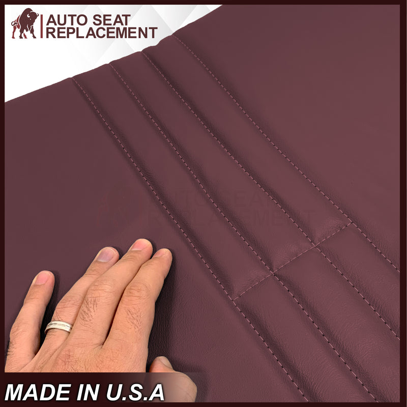 1995-1999 Chevy Silverado & Cheyenne W/T Base Work Truck Replacement Vinyl Bottom or Lean Back Bench Seat Covers: Ruby Red/Burgundy - Auto Seat Replacement