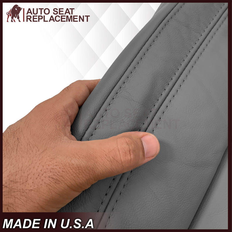 2014-2021 Toyota Tundra Work Truck Driver OR Passenger Side Replacement Leather OR Synthetic Leather Seat Cover: Graphite Gray