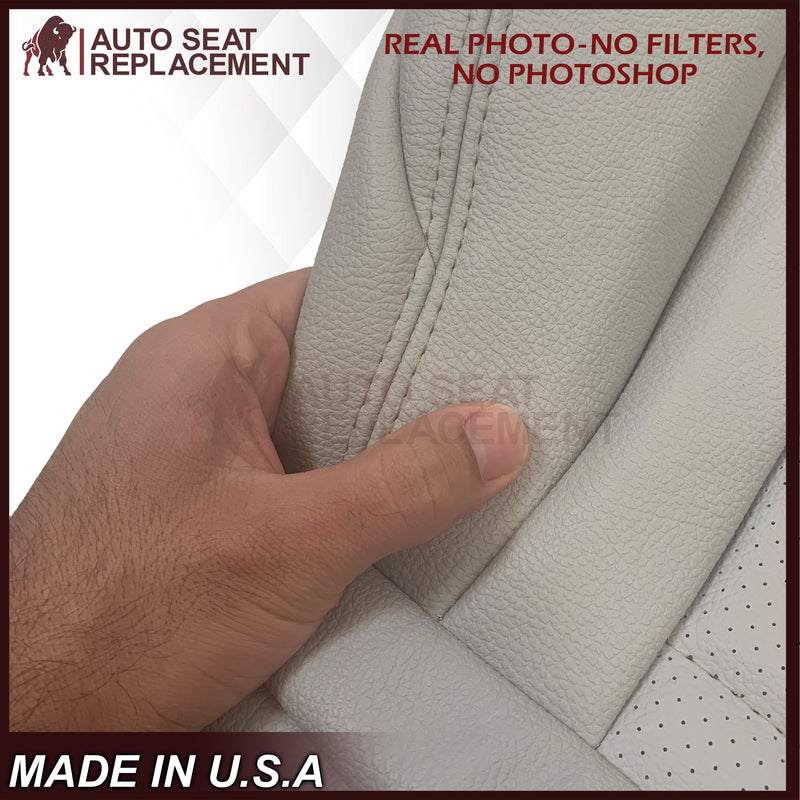 2016 - 2022 Mercedes Benz GLC Class C250, C300,C350 Driver OR Passenger Bottom Synthetic Leather Seat Cover in Light Gray