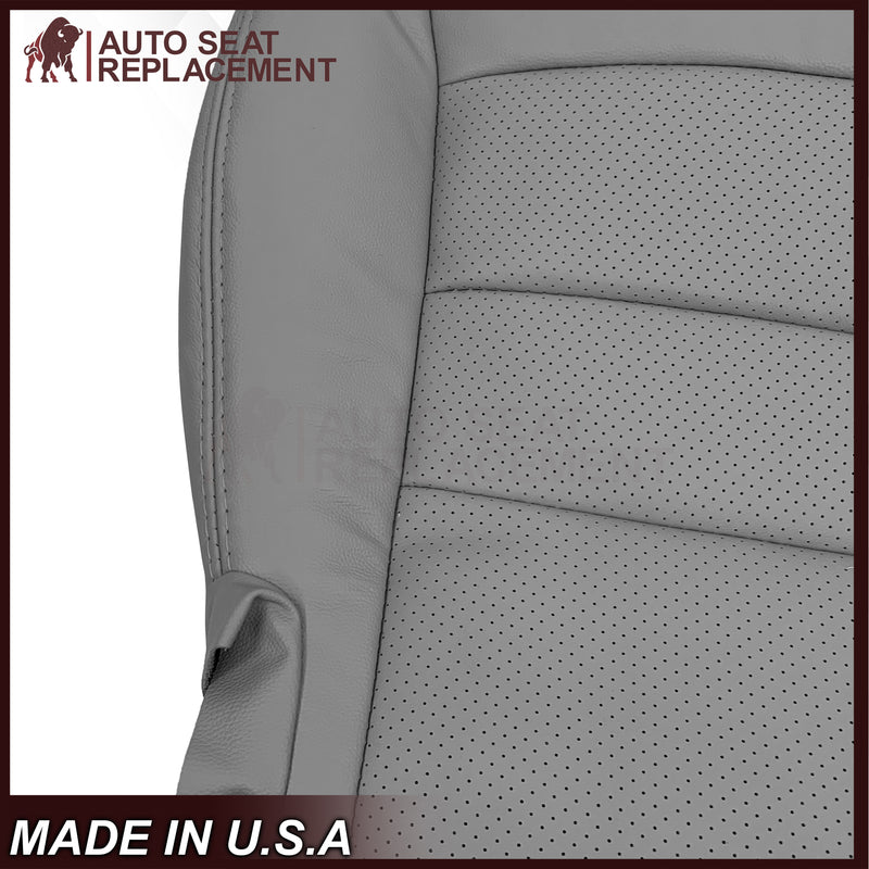 2005-2013 Chevy Corvette C6 Replacement Seat Covers: Gray Perforated