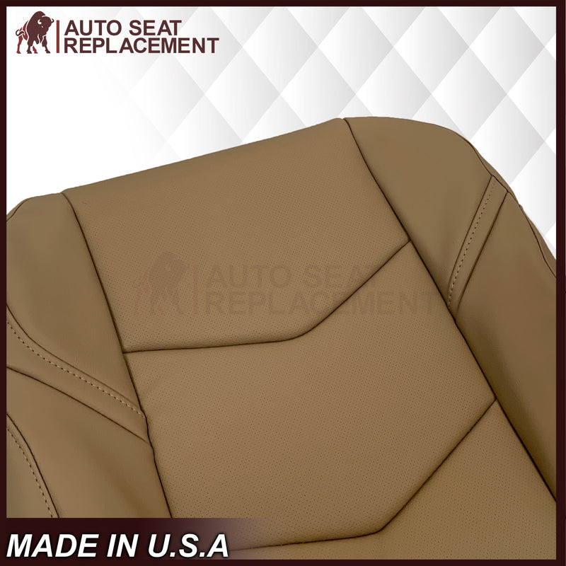 2018-2020 Cadillac Escalade Perforated Leather OR Syn. Leather Seat Cover Maple Sugar Tan: Choose From Variation