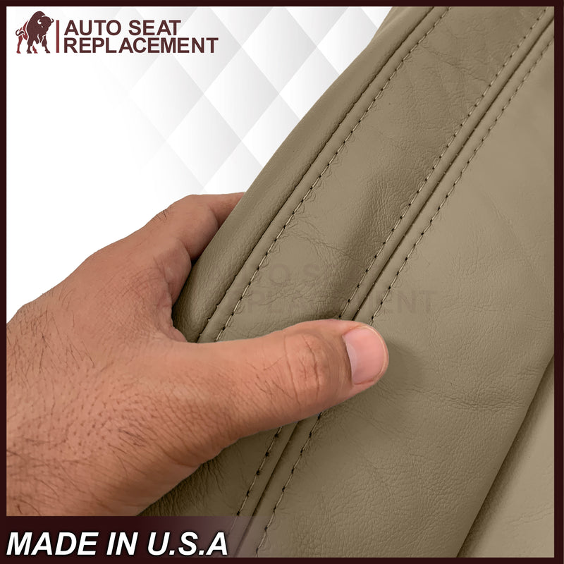 2014-2021 Toyota Tundra Driver or Passenger Bottom / Top Replacement Seat Cover – Sand Beige Tan