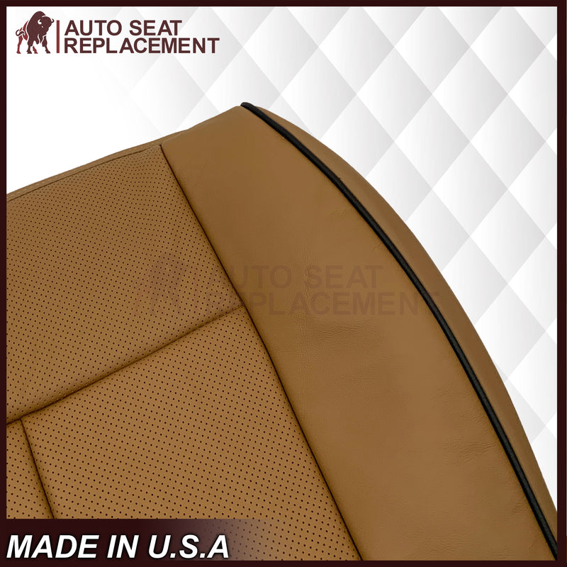 2011-2014 Lincoln Navigator Replacement Leather or Syn. Leather Seat Covers: Perforated, Canyon Tan