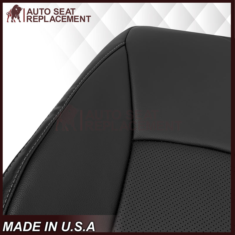 2015-2019 Subaru Outback LIMITED Replacement Leather Seat Covers: Perforated, Black - Auto Seat Replacement