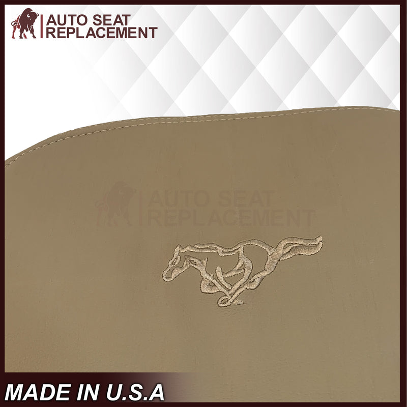 1999-2004 Ford Mustang GT Convertible in Medium Parchment Tan: Choose Genuine Leather OR Synthetic Leather