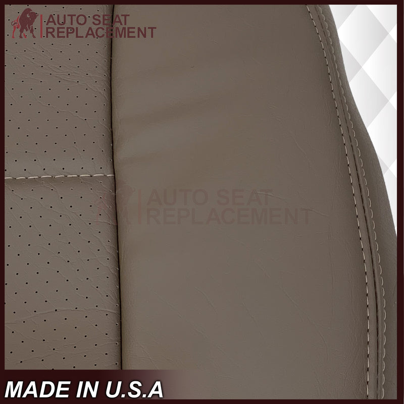 1992 - 1996 Ford Bronco Eddie Bauer Front & Second Row Synthetic Leather Seat Covers In Mocha Tan