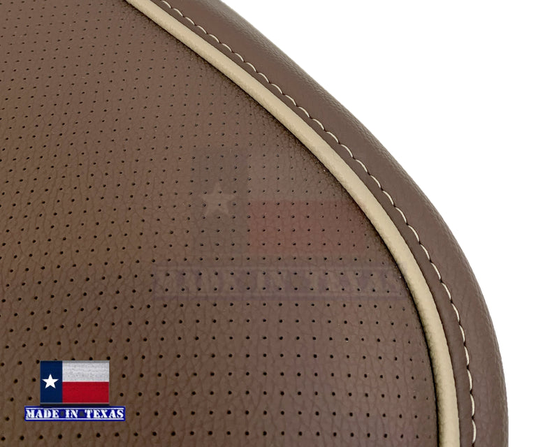 2014-2019 Chevy Silverado 1500 2500HD 3500HD High Country Replacement Perforated Genuine Leather OR Synthetic Leather Seat Covers: Brown - Auto Seat Replacement