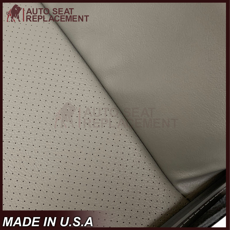 For 2003-2008 Ford E250 Econoline Van Perforated Front Vinyl Replacement Seat Covers in Flint Gray - Auto Seat Replacement