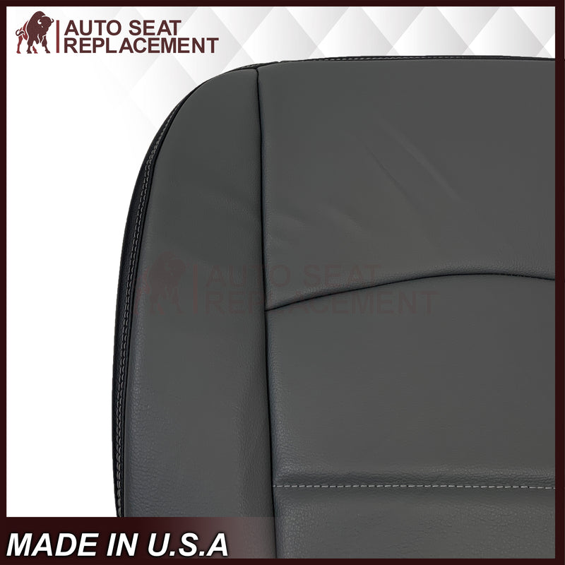 2019-2024 For Dodge Ram ST Driver or Passenger Bottom Leatherette (Synthetic Leather) Seat Cover In Diesel Gray - Auto Seat Replacement
