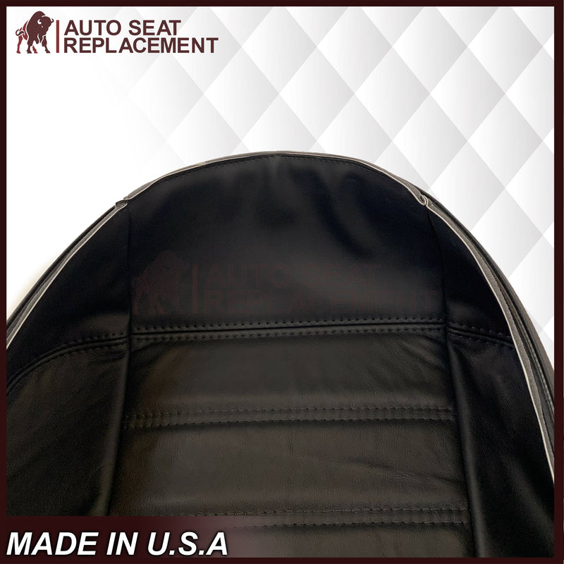 2003 - 2007 Hummer H2 SUV SUT Adventure LEATHER Seat Cover: Ebony Black