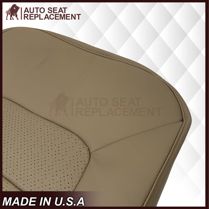 2005 2006 Ford Expedition Limited Perforated Tan Seat Covers: Choose Leather or Vinyl