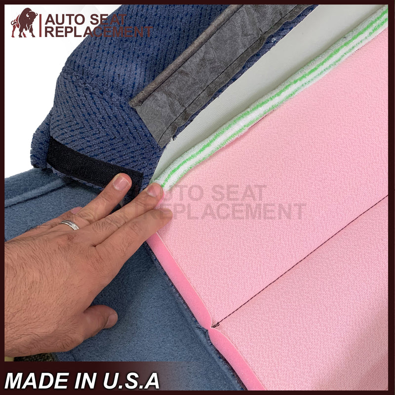 1995-1999 Chevy Tahoe Suburban Silverado Cloth Seat Cover in Navy Blue: Choose your options