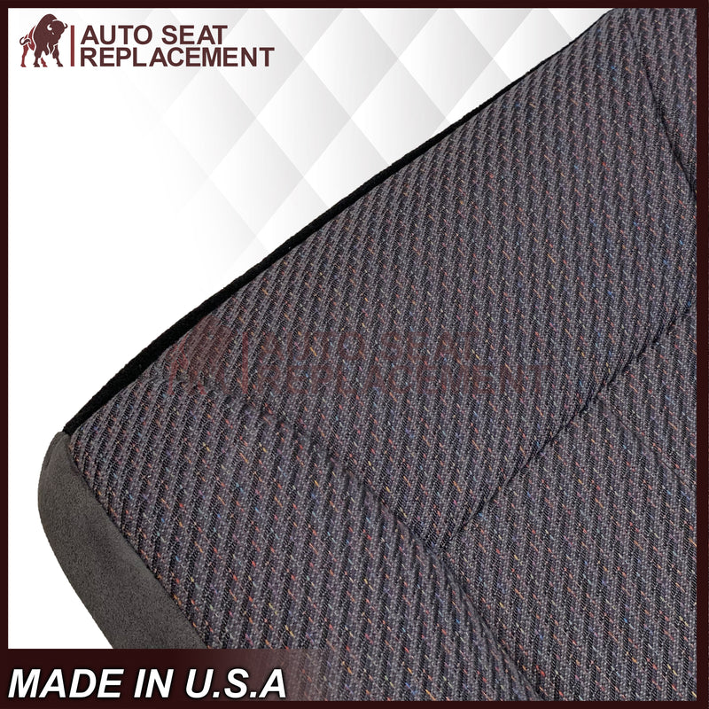 1998-2002 Dodge Ram Work Truck Seat Cover in Dark Gray Cloth: Choose From Variation