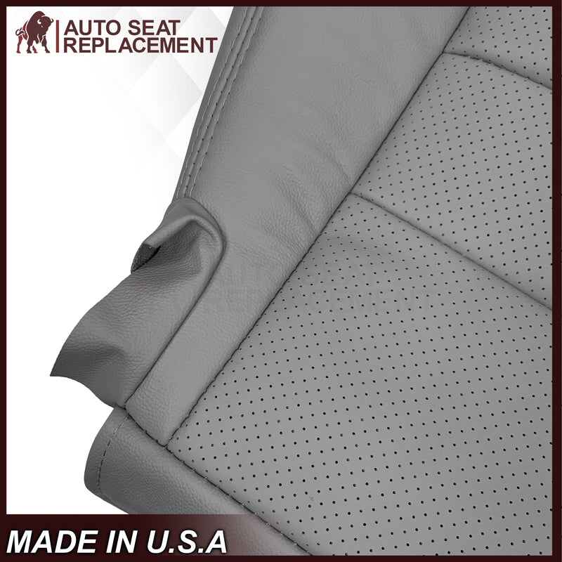 2005-2013 Chevy Corvette C6 Replacement Seat Covers: Gray Perforated