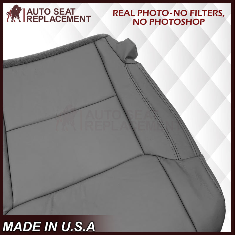 2014-2021 Toyota Tundra Work Truck Driver OR Passenger Side Replacement Leather OR Synthetic Leather Seat Cover: Graphite Gray
