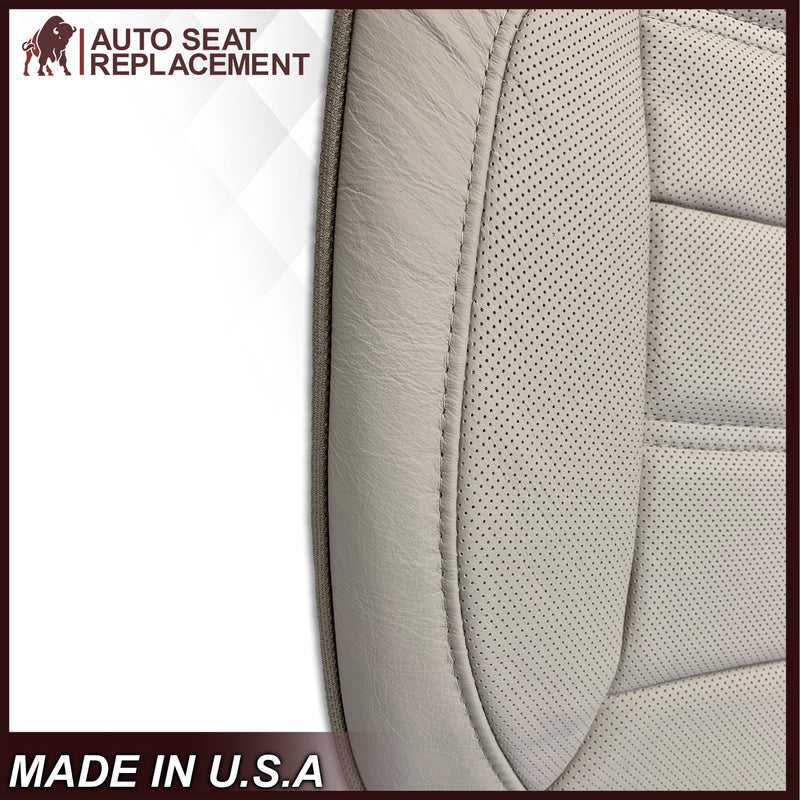 2014 2015 2016 2017 2018 2019 GMC Yukon Denali Perforated Leather Seat Cover Replacement In Shale Tan: Choose from variant