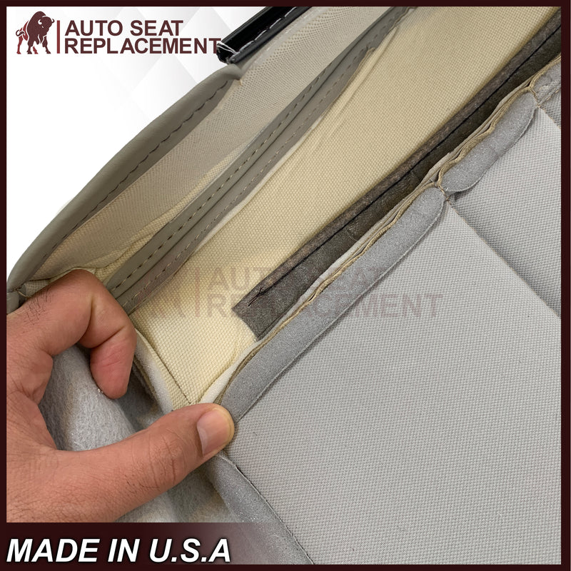 2002-2004 Jeep Liberty Replacement Seat Cover: Driver OR Passenger bottom Light Gray - Auto Seat Replacement