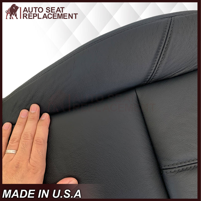 2007-2014 Chevy Tahoe/Suburban/Silverado/Avalanche Seat Cover In Non-Perforated Black