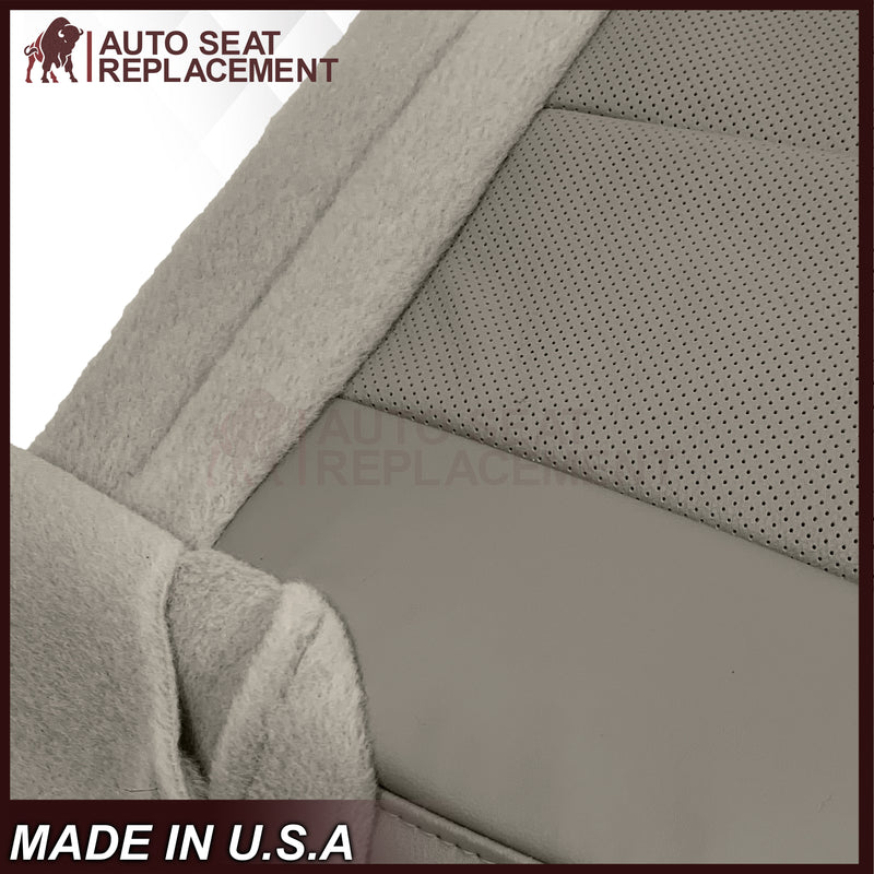 2007-2014 Ford Expedition Eddie Bauer/XLT PERFORATED Leather Replacement Seat Cover in Gray - Auto Seat Replacement