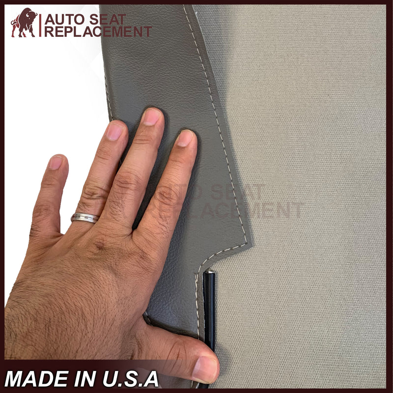2002 - 2008 Dodge Ram 1500 2500 3500 Console Lid Armrest Synthetic Leather Cover In Gray - Auto Seat Replacement