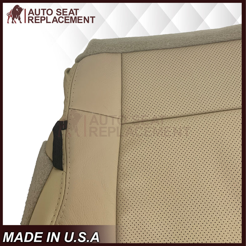 2015-2017 Ford F-150 Lariat Light Cashmere Tan Replacement Seat Covers in Genuine Leather or Synthetic Leather