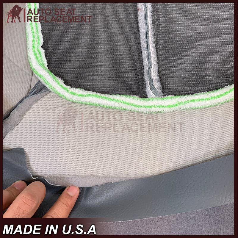 2009 - 2014 Ford F150 Lariat Crew Cab Perforated Replacement Seat Cover Steel Gray