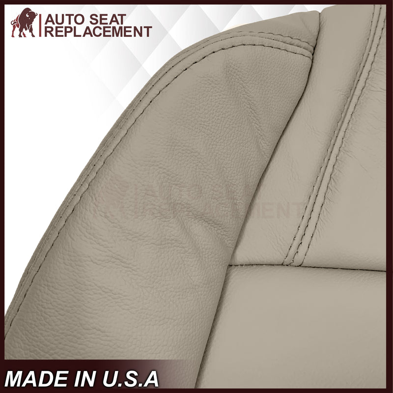 2008-2012 Buick Enclave Second Row Bottom Replacement Seat Covers In Tan: Choose Leather or Syn. Leather - Auto Seat Replacement