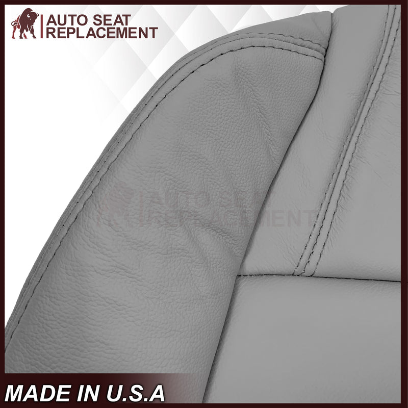 2008-2012 Buick Enclave Second Row Bottom Replacement Seat Covers In Gray: Choose Leather or Syn. Leather - Auto Seat Replacement