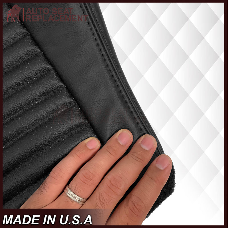 2003-2004 Ford Mustang Mach 1 ONE Replacement Leather Seat Cover in Ebony Black: Choose From Variation - Auto Seat Replacement