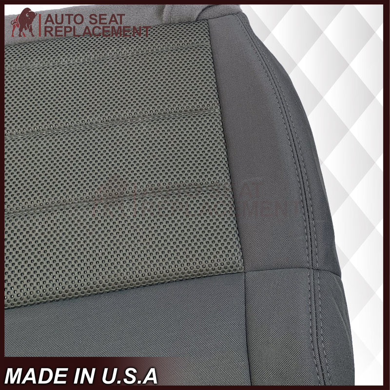2008-2010 Jeep Wrangler Unlimited Sport-Bottom Replacement Cloth Seat Cover Gray - Auto Seat Replacement