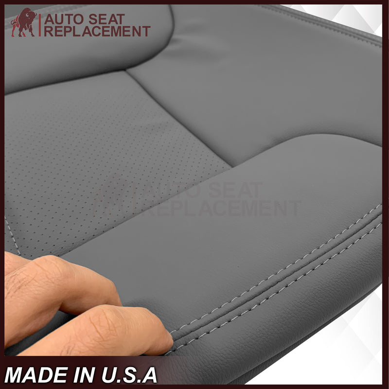 1992 - 1996 Ford Bronco Eddie Bauer Synthetic Leather Seat Cover In Gray - Auto Seat Replacement