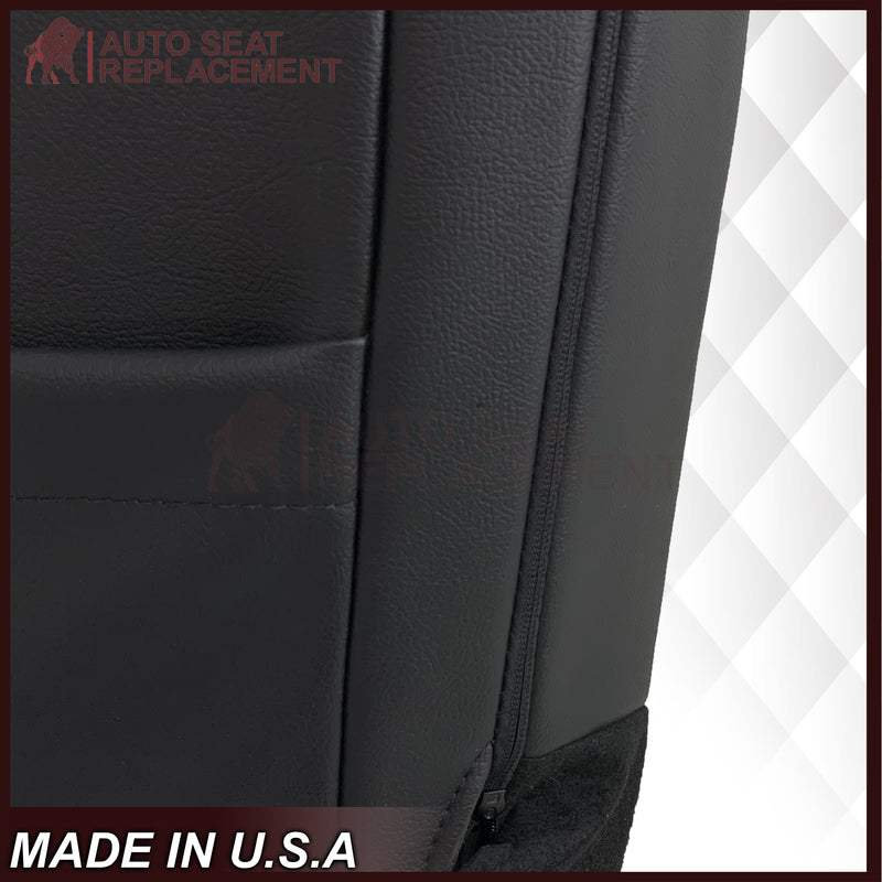 2015-2017 Ford F150 Lariat Charcoal Black Replacement Seat Covers in Leather or Synthetic Leather