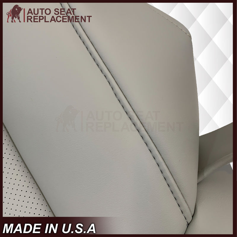 2010-2015 Lexus RX350 RX450H Replacement Synthetic Leather Seat Covers: Gray Perforated