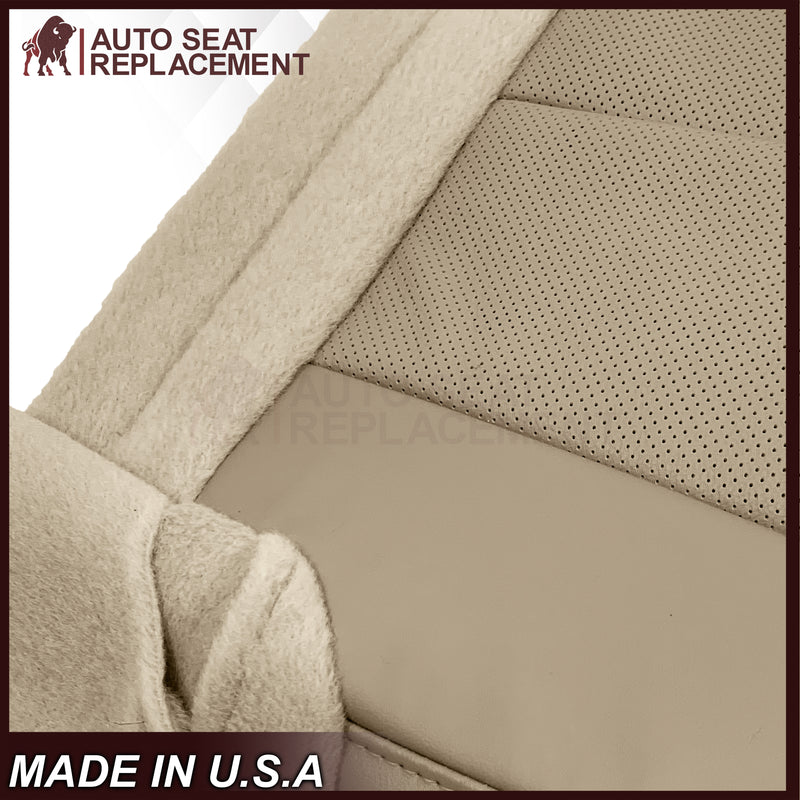 2007-2014 Ford Expedition Eddie Bauer/XLT Replacement Perforated Genuine Leather/Syn. Leather Seat Cover In Tan - Auto Seat Replacement