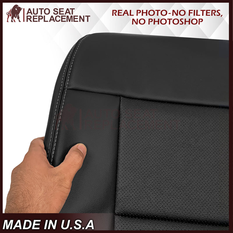 2010-2016 Mercedes-Benz E200 E300 E350 Black Perforated MB-Tex Style Synthetic Leather Replacement Seat Covers