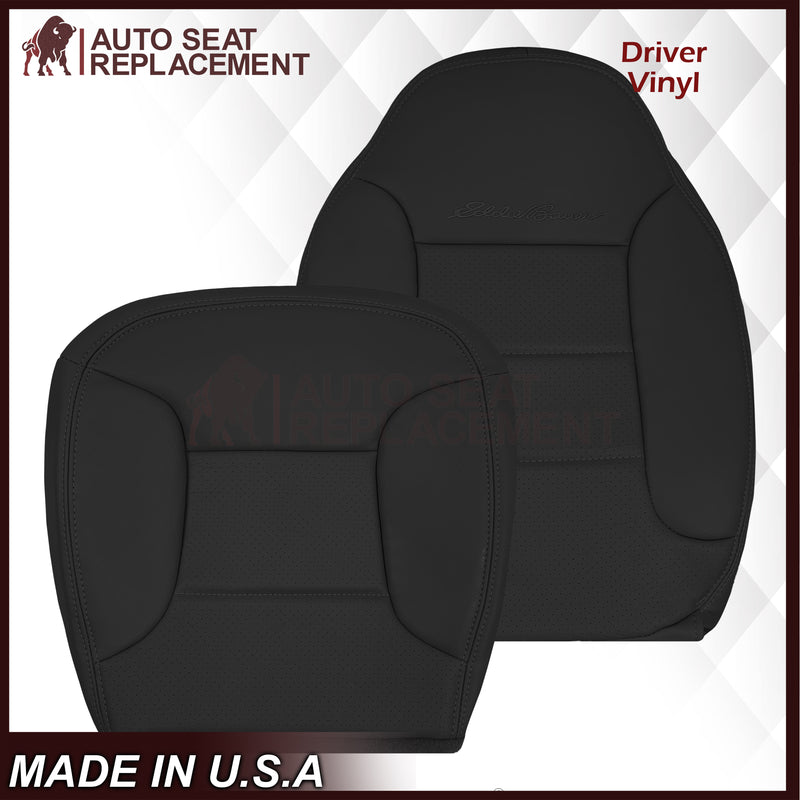1992 - 1996 Ford Bronco Eddie Bauer Synthetic Leather Seat Cover In Black